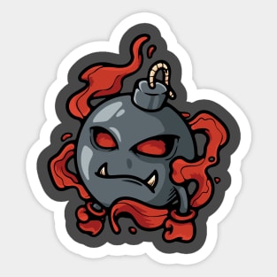 fire bomb design Sticker